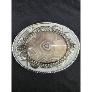 belt Silver buckle vintage With Agate
